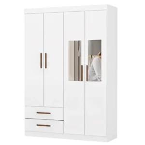 Guarda Roupa Hercules 4 Portas Branco