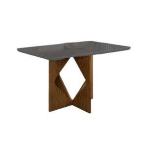 MESA MADRI 90X90 CINAMOMO/PRETO