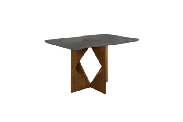 MESA MADRI 90X90 CINAMOMO/PRETO