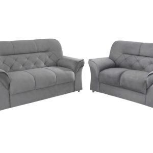 SOFA CJ 3X2 LUG CAETE/2084 VEL CINZA/D 2075 – LUFER
