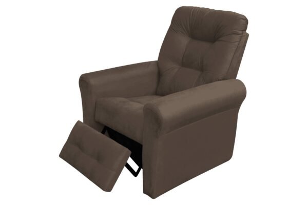 POLTRONA DO PAPAI CLIO SUEDE MARROM - Imagem 3