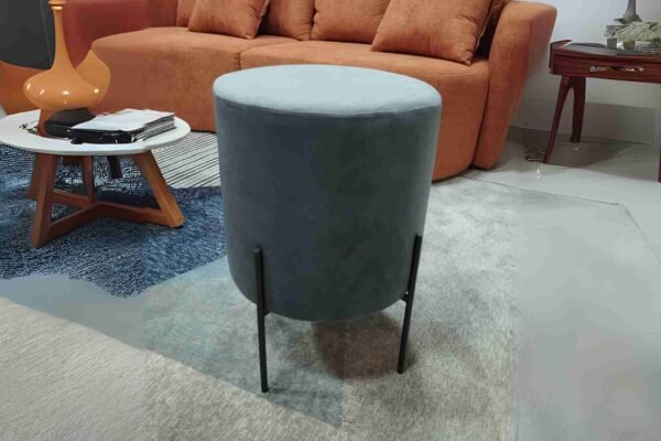 PUFF DENVER VEL AZUL – ESTOFAMART - Imagem 2