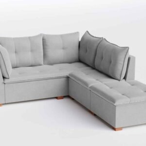 SOFA CANTO JAGUAR LINHO CINZA