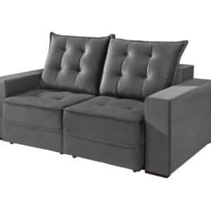 SOFA RECLINAVEL BARI CINZA