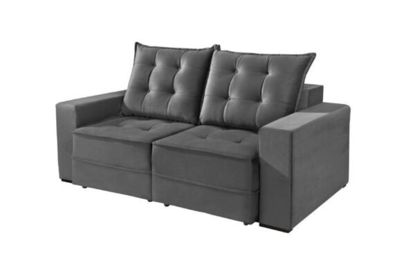 SOFA RECLINAVEL BARI CINZA
