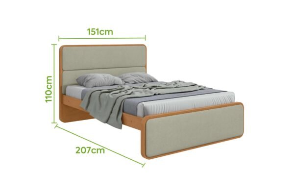 CAMA CASAL LOOP AMENDOACLEAN/SALVIA - Imagem 3