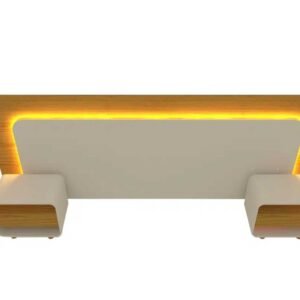 CABECEIRA INNOVA C/ LED E 2 CABECEIRAS NAT/OFF – GELIUS