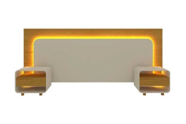 CABECEIRA INNOVA C/ LED E 2 CABECEIRAS NAT/OFF – GELIUS