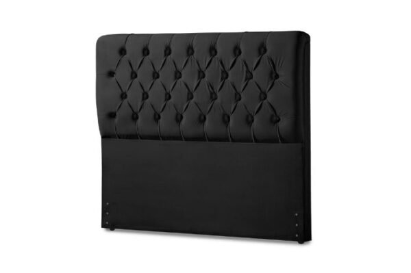 CABECEIRA QUEEN 1.60 BARCELONA CLASSIC VELUDO PRETO/701