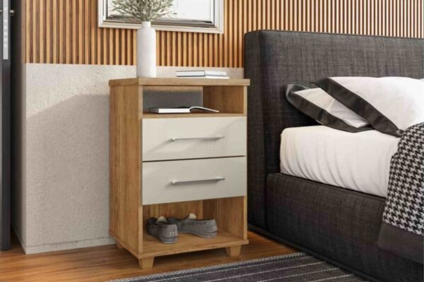 MESA CABECEIRA VALENTE CEDRO/AREIA – RUD RACK - Imagem 2