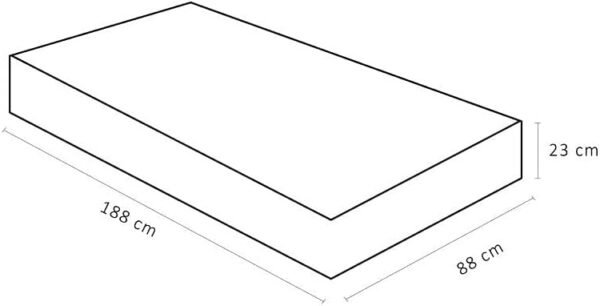 Colchão Physical Nanolastic Solteiro (88x188x23) - Imagem 2