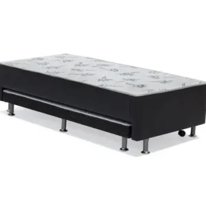 Conjugado Solteiro com Cama Auxiliar Preto 88